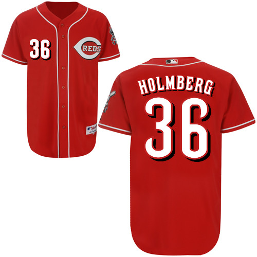 David Holmberg #36 mlb Jersey-Cincinnati Reds Women's Authentic Red Baseball Jersey
